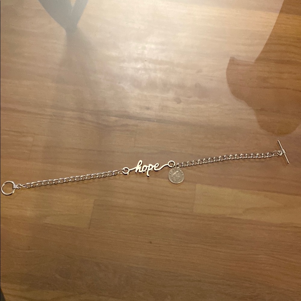 Silver Hope Bracelet with St. Anthony Charm